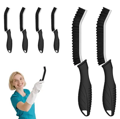 Image de Brosse de nettoyage à poils durs, lot de 6, pour la cuisine et la salle de bain