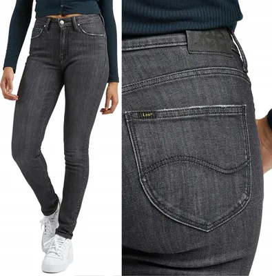 Produktbild von Lee SCARLETT HIGH Middle of the Night HOHE TAILLE GRAUER DENIM W27 L31