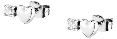 Image de Boucles d'oreilles longues en acier Hearts LPS01AYQ129