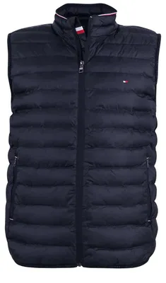 Productafbeelding van Tommy Hilfiger heren vest, rond, met kernvulling, blauw