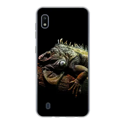 Produktbild von MuchoWow® Handyhülle Schutzhülle Hülle für Samsung Galaxy A10 Tier - Zweig - Schwarz Silikon Softcase Handy Hülle - Schutzhülle