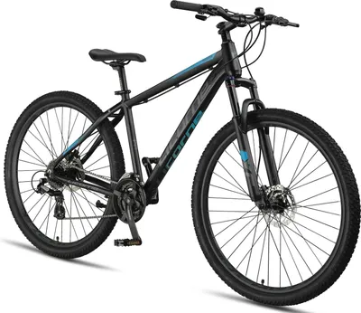 Image de Licorne Bike Diamond Plus - VTT 29 pouces / 27,5 pouces, transmission Shimano 24 vitesses, freins à disque hydrauliques, fourche suspendue verrouillable, blocage rapide des roues avant & arrière