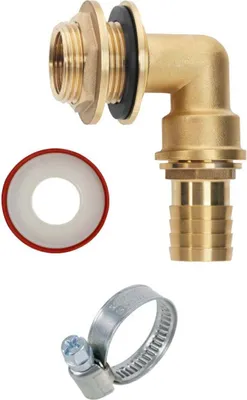 Produktbild von GEKA® Regentonnen Anschluss mit 90° Tülle 3/4 Zoll - Set