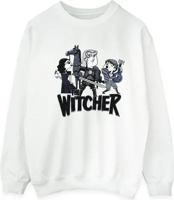 Produktbild von Netflix - "The Witcher" Sweatshirt für Herren BI47637 (L) (Weiß)