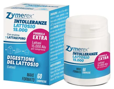 Immagine prodotto di Zymerex Intolleranze Lattosio 15000 60 Compresse