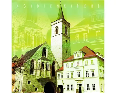 Produktbild von Glasbild Erfurt Ägidienkirche 20x20 cm