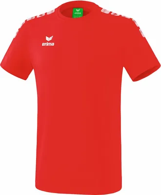 Produktbild von Erima Essential 5-C T-Shirt Herren - Rot / Weiß  | Größe: L