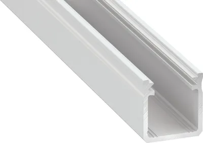 Produktbild von LED Aluminium Profil Leiste Weiß | Typ Y | Mit Endkappe und Montagehalterung | Milchig Abdeckung | 1m
