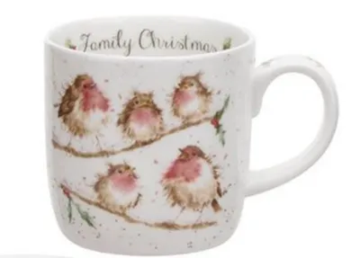 Keramikbecher 0,3 L Weihnachtsmotiv Robin