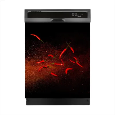Produktbild von Aufkleber sticker 60x70 cm Dekorative folie Spülmaschine - Gewürze Gemüse