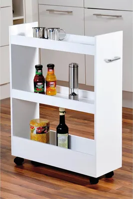 Zdjęcie produktu dla Półka wnękowa Kesper z powłoką melaminową, biała, szerokość 22 cm