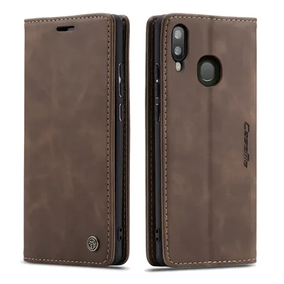 Obrázek produktu pro Galaxy A40 Pouzdro, RetroPolyuretanKožené Pouzdro, Kapsy na Karty, Magnetické Uzavírání, Pouzdro s Funkcí Stojánku pro Samsung Galaxy A40 Káva