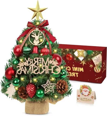 Produktbild von Weihnachts-Kleintannenbaum - Rot und Grün