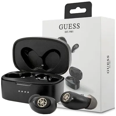 Produktbild von Guess Bluetooth Kopfhörer Gutwsjl4Gbk Tws + Docking Station Schwarz/Schwarz 4G