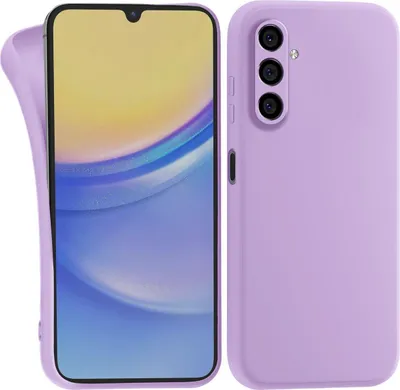 Immagine prodotto di Custodia per Samsung Galaxy A34 5G - Cover in silicone viola con protezione per la fotocamera