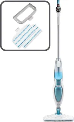 Obrázek produktu pro Parní mop BLACK+DECKER FSM16CD-QS, 3 v 1, 1600 W, 2 mikrovlákna, včetně příslušenství na koberce, kabel 6 m