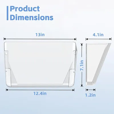 Produktbild von Wandorganizer Acryl, 6-teilig, Dokumentenhalter für Büro