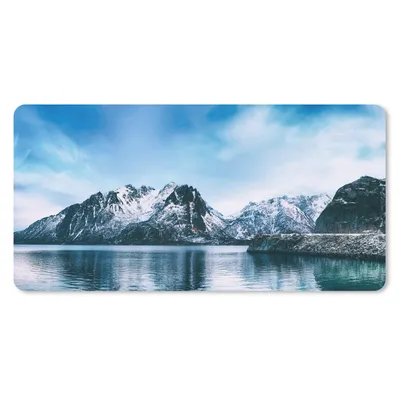 Produktbild von MuchoWow® Mauspad Mousepad Wasser - Berge - Natur 60x30 cm - Mousepads - Maus Mat - Pad - Mausunterlage - Nachhaltig