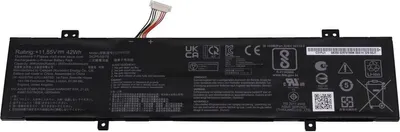 Produktbild von Akku für Asus C31N1831 Li-Pol 11,55 Volt 4150 mAh schwarz.