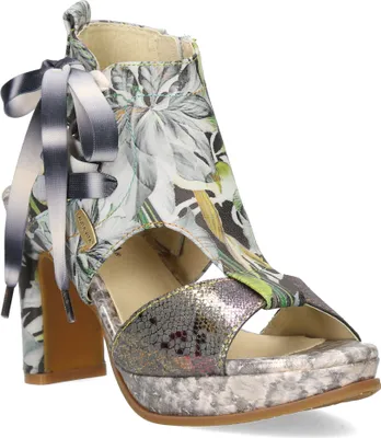 Produktbild von Laura Vita Damen Sandalette Schaft Plateau offene Ferse Hicao 09, Größe:40 EU, Farbe:Grau