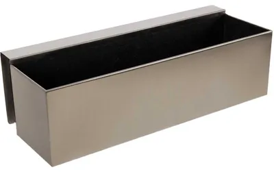 Immagine prodotto di Fioriera da balcone BINOX in acciaio inossidabile spazzolato 60x22x17 cm