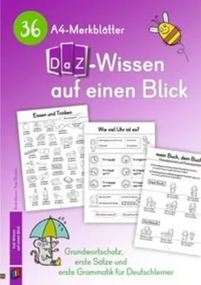 Obrázek produktu pro 36 A4-Merkblätter DaZ-Wissen auf einen Blick