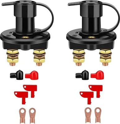 Obrázok produktu pre Sada prepínačov 12 V – 24 V – 2-pólová – prepínač na odpojenie napájania – pre lode – autá – námorné prepínače