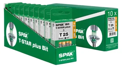 Produktbild von Spax Bit T-STAR plus T25 6,4 x 50 mm in der Dose 50 Stk