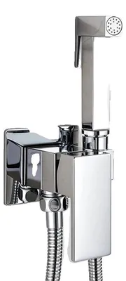 Obrázek produktu pro Ruční sprchová hlavice bidet, ovládání teplé a studené vody, nastavitelný tlak, chrom