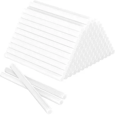 Produktbild von Transparante Hot Melt Sticks - Universell - 7mm Durchmesser - Schnell trocknende Sticks - Für Hot Melt Lötpistolen, Bastelarbeiten, Handwerk, Reparaturen