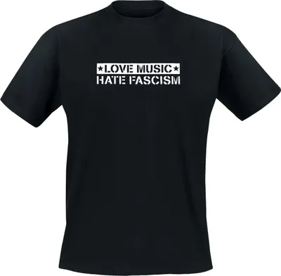 Produktbild von Love Music Hate Fascism - T-Shirt L