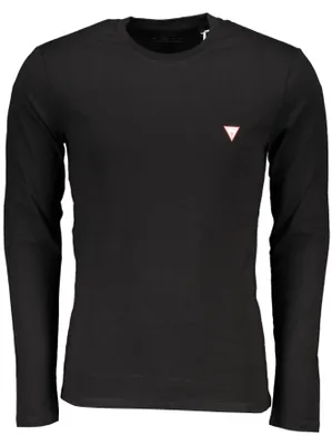 Produktbild von Langarm-Shirt Herren Schwarz - Slim-Fit Baumwolle mit Logo
