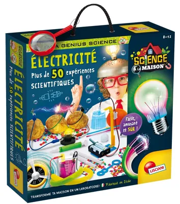 Immagine prodotto di Set di esperimenti Elettricità - Oltre 50 esperimenti - Lente d'ingrandimento inclusa - Da 7 anni