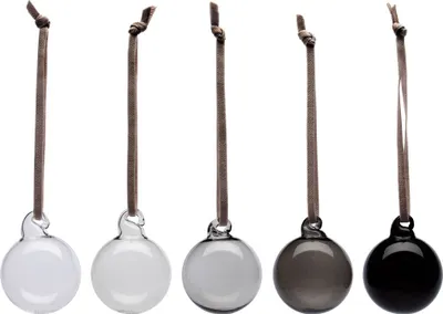 Produktbild von iittala - Glaskugel Grau, 4cm 5er Set