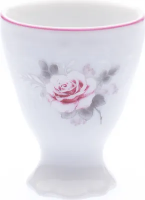 Produktbild von Kalíšek na vejce, Bernadotte, růže, růžový proužek, porcelán Thun, 6 cm
