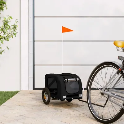 Produktbild von "2026 Promotion" Fahrradanhänger Hunde Schwarz Oxford-Gewebe und Eisen - Fahrradanhänger CC32690