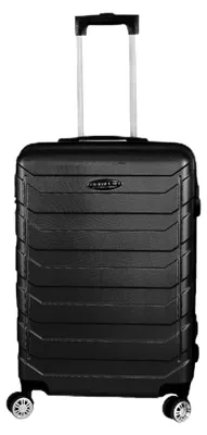 Produktbild von Koffer Trolley Reisekoffer Hartschalenkoffer ABS Schwarz 44x27x64cm 4 Rollen