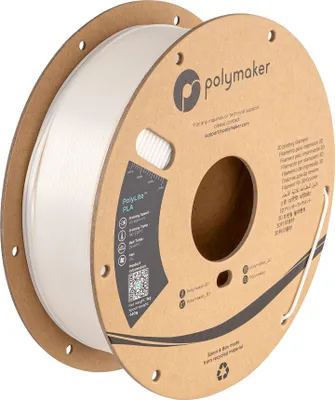 Zdjęcie produktu dla Polymaker PolyLite PLA Filament Silk White 1,75mm 1KG