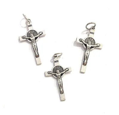 Tafelkreuz mit Versilberung, 7 cm, Sterlingsilber