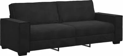 Obrázek produktu pro 3místná pohovka černá 220x78x84 cm samet