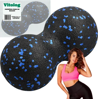 Produktbild von Duoball Massageball Faszienball Lacrosse, 16 x 8 cm - Selbstmassage Ball, Triggerpunkt, Massagegerät für Nackenschmerzen