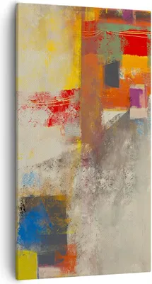 Produktbild von Bild auf Leinwand - Leinwandbild - Einteilig - Abstraktion die Farben modern - 55x100cm - Wand Bild - Wanddeko - Wandbilder - Leinwanddruck - Bilder - Wanddekoration - Leinwand bilder - PA55x100-4176