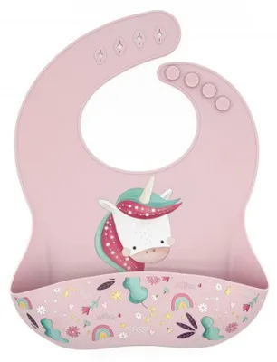 Produktbild von Lätzchen Tiere - 30 x 22 cm - Rose | by Sassi Junior