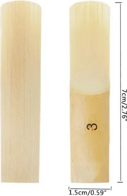 Image de Anches pour saxophone alto, saxophone en mi bémol, roseau de bambou, accessoires pour instruments à vent en bois