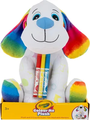 Image de Chiot couleur et peluche Crayola