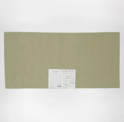 Produktbild von Olympus "Stoff Sashiko Momen (grünbraun), ohne Muster", 33x70cm, Hergestellt in Japan