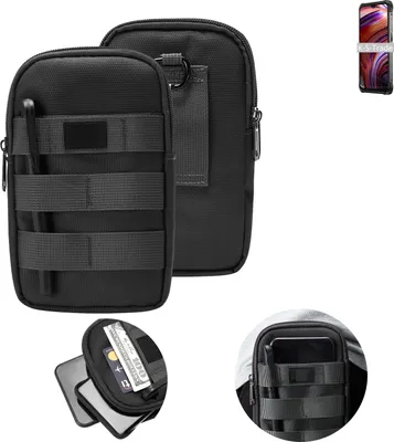 Produktbild von K-S-Trade Holster Gürtel Tasche kompatibel mit Ulefone Power Armor 14 Handy Tasche Schutz Hülle dunkel-grau viele Fächer, 1x