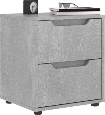 Immagine prodotto di vidaXL Comodino VISNES grigio cemento 45x40x50 cm materiale a base di legno