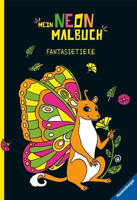 Immagine prodotto di Il mio libro da colorare al neon: Animali fantastici