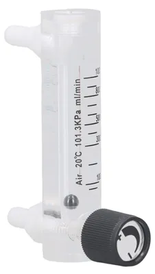 Obrázok produktu pre Tester prietoku plynu, vzduch, nastaviteľný, riadenie merania, prietokomer, 100–1000 ml/min